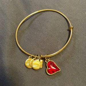 Alex and Ani red heart bracelet